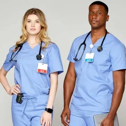 Rx Gear Scrub Tops*Unisex V-Neck Scrub Top