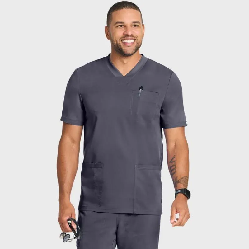 Scrubology Core Scrub Tops*Men's 3 Pocket V-Neck Scrub Top