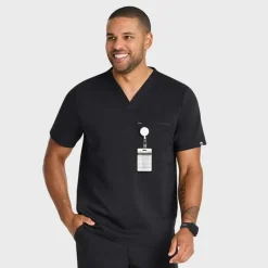 Scrubology Core Scrub Tops*Men's 2 Pocket V-Neck Scrub Top