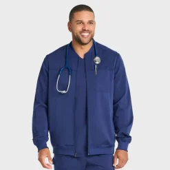 Scrubology Core Lab Coats & Jackets*Men's Zip Front Scrub Jacket