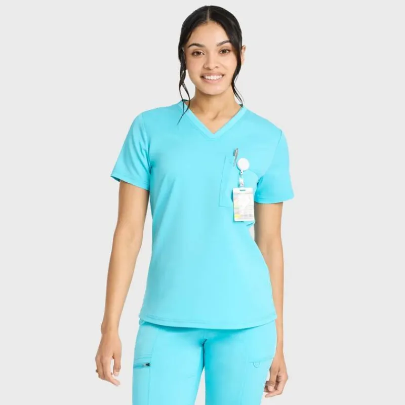 Scrubology Core Scrub Tops*Women's One Pocket Tuck-In Scrub Top