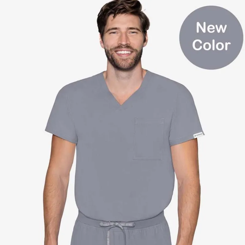 Scrubology Shift Scrub Tops*Men's One Pocket V-Neck Scrub Top