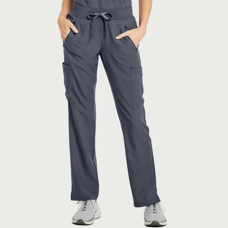 Scrubology Shift Scrub Pants*Women's Cargo Straight Leg Pull-On Scrub Pant