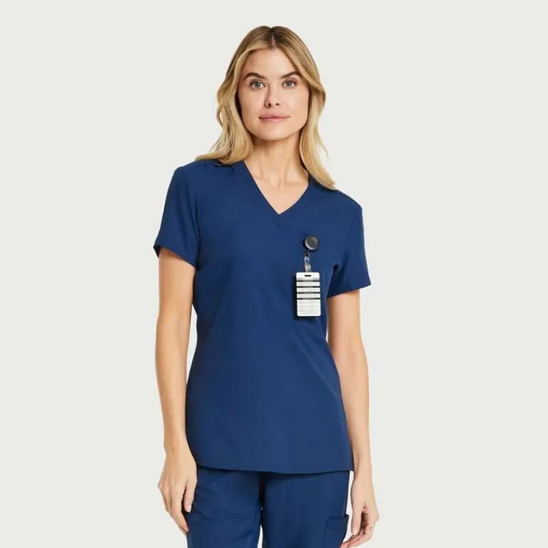 Scrubology Shift Scrub Tops*Women's One Pocket V-Neck Scrub Top