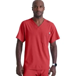 Skechers by Barco Scrub Tops*Men's Structure Cargo Pocket Scrub Top