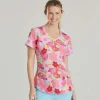 Skechers by Barco Scrub Tops*Women's Essence Print Scrub Top Blissful Blossom