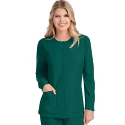Skechers by Barco Lab Coats & Jackets*Women's Stability Snap Front Warm Up Scrub Jacket