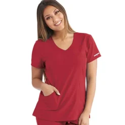 Skechers by Barco Scrub Tops*Women's Reliance Mock Wrap Scrub Top