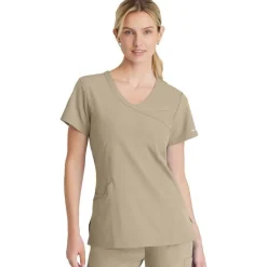 Skechers by Barco Scrub Tops*Women's Reliance Mock Wrap Scrub Top