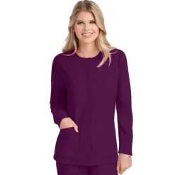 Skechers by Barco Lab Coats & Jackets*Women's Stability Snap Front Warm Up Scrub Jacket