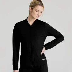 Skechers Slip-Ins Lab Coats & Jackets*Women's Contour Knit Warm-Up Scrub Jacket