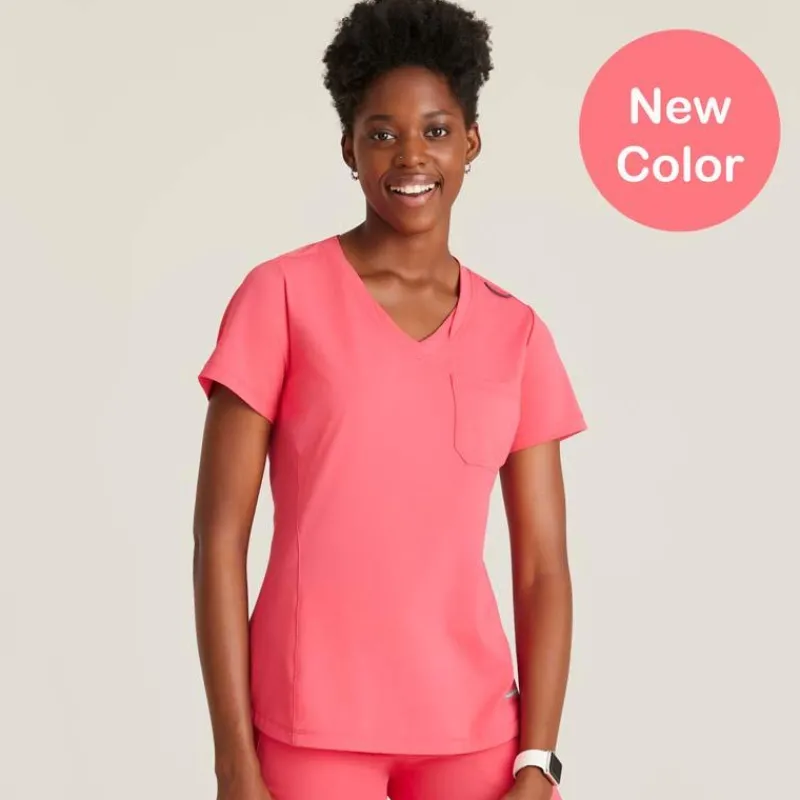 Skechers Slip-Ins Scrub Tops*Women's Flow Knit Scrub Top