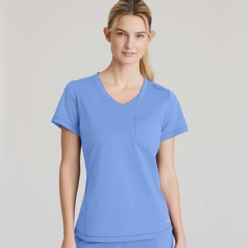 Skechers Slip-Ins Scrub Tops*Women's Flow Knit Scrub Top