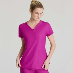 Skechers Slip-Ins Scrub Tops*Women's Serene Knit Scrub Top