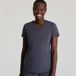 Skechers Slip-Ins Scrub Tops*Women's Serene Knit Scrub Top