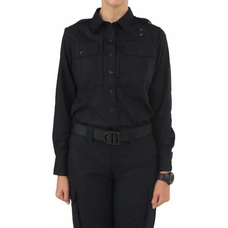 5.11 Tactical Shirts | Work Shirts*Women's B Class Taclite PDU Long Sleeve Shirt Midnight Navy Blue