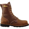 Thorogood Non-Slip Boots | Steel Toe*Mens 1957 Series 8" Steel Toe Waterproof Moc Toe Work Boot Brown
