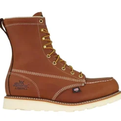 Thorogood Non-Slip Boots | Steel Toe*Mens American Heritage 8" Steel Toe Moc Toe Wedge Work Boot Tobacco