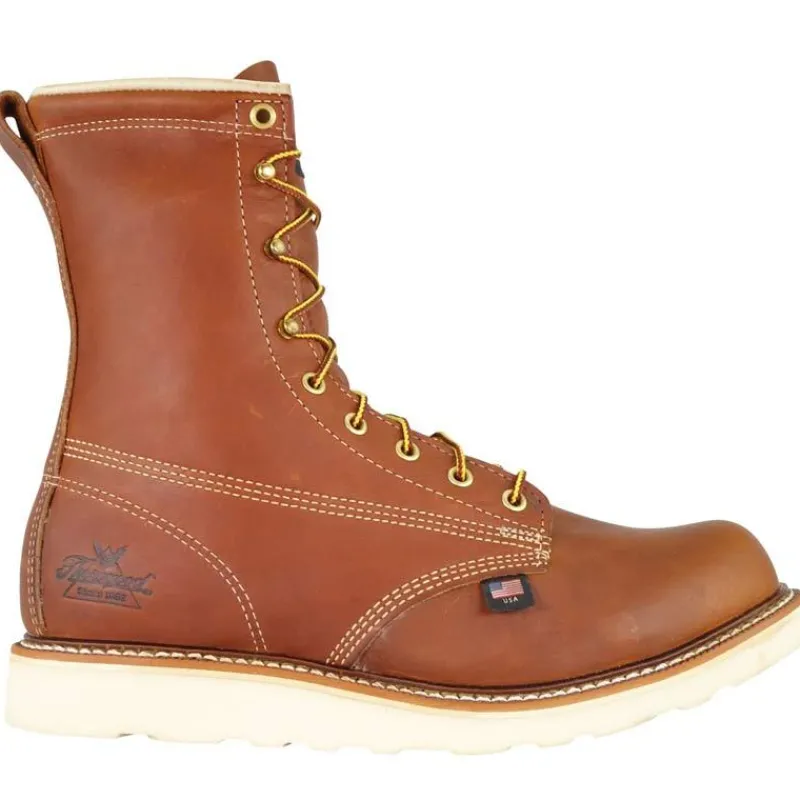 Thorogood Non-Slip Boots | Work Boots*Mens American Heritage 8" Moc Toe Wedge Work Boot Tobacco
