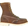 Thorogood Non-Slip Boots | Steel Toe*Mens American Heritage 8" Steel Toe Moc Toe Work Boot Brown