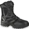 Thorogood Non-Slip Boots | Tactical*Mens Deuce Series 8" Waterproof Side Zip Tactical Boot Black