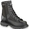 Thorogood Non-Slip Boots | Tactical*Men's Gen-Flex2 Series 8" Waterproof Side Zip Tactical Trooper Boot Black