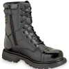 Thorogood Non-Slip Boots | Tactical*Men's Gen-Flex2 Series 8" Side Zip Tactical Jump Boot Black