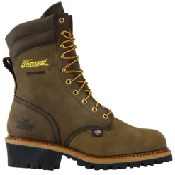 Thorogood Non-Slip Boots | Steel Toe*Men's Logger Series 9" Waterproof Steel Toe Looger Boot Brown