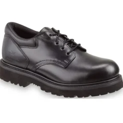 Thorogood Oxfords*Mens Steel Toe Classic Leather Work Oxford- Extra Wide Sizes Black