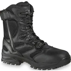Thorogood Non-Slip Boots | Non-Steel Safety Toe*Men's The Deuce Series 8" Composite Toe Waterproof Side Zip Tactical Boot Black