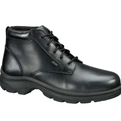 Thorogood Non-Slip Boots | Tactical*Women's Soft Streets Series Plain Toe Chukka Work Boot Black