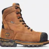 Timberland Pro Non-Slip Boots | Non-Steel Safety Toe*Men's Boondock 8" Composite Toe Waterproof Work Boot Brown