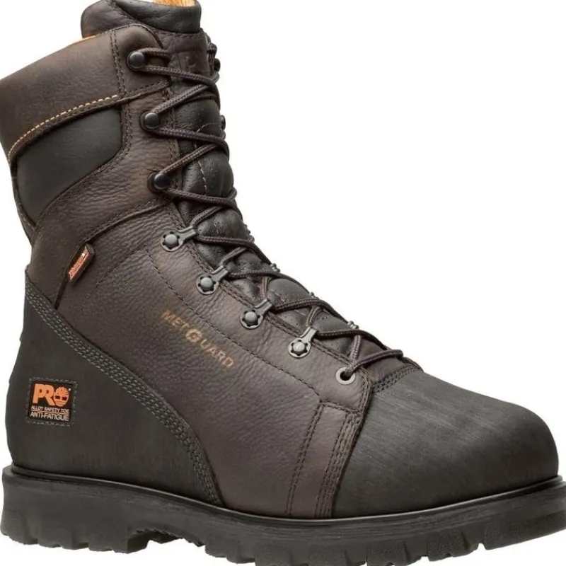 Timberland Pro Met Guard | Steel Toe*Men's 8-Inch Rigmaster Metatarsal Guard Boots Brown