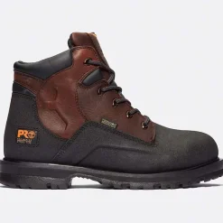 Timberland Pro Non-Slip Boots | Steel Toe*Men's PowerWelt 6" Steel Toe Waterproof Work Boot Brown