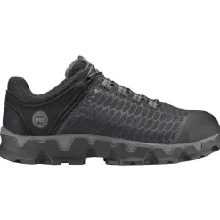 Timberland Pro Non-Slip Shoes | Athletic*® Men's Powertrain Sport Alloy Toe EH Athletic Work Shoes Black