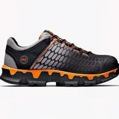 Timberland Pro Non-Slip Shoes | Athletic*Men's Powertrain Sport ESD Alloy Toe Athletic Work Shoe Grey / Orange