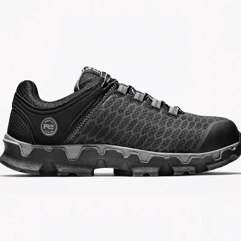 Timberland Pro Non-Slip Shoes | Athletic*Men's Powertrain Sport Alloy Toe Athletic Work Shoe Black