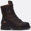 Timberland Pro Non-Slip Boots | Steel Toe*Men's Rigmaster 8" Steel Toe Waterproof Work Boot Brown