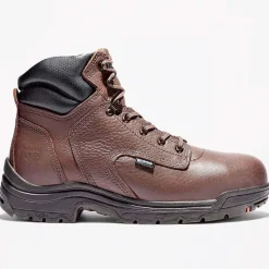 Timberland Pro Non-Slip Boots | Work Boots*Men's TiTAN 6" Alloy Toe Waterproof Work Boot Brown