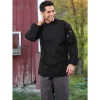 Uncommon Threads Chef Coats*greenTAB Rio 5 Button No Pocket Chef Coat