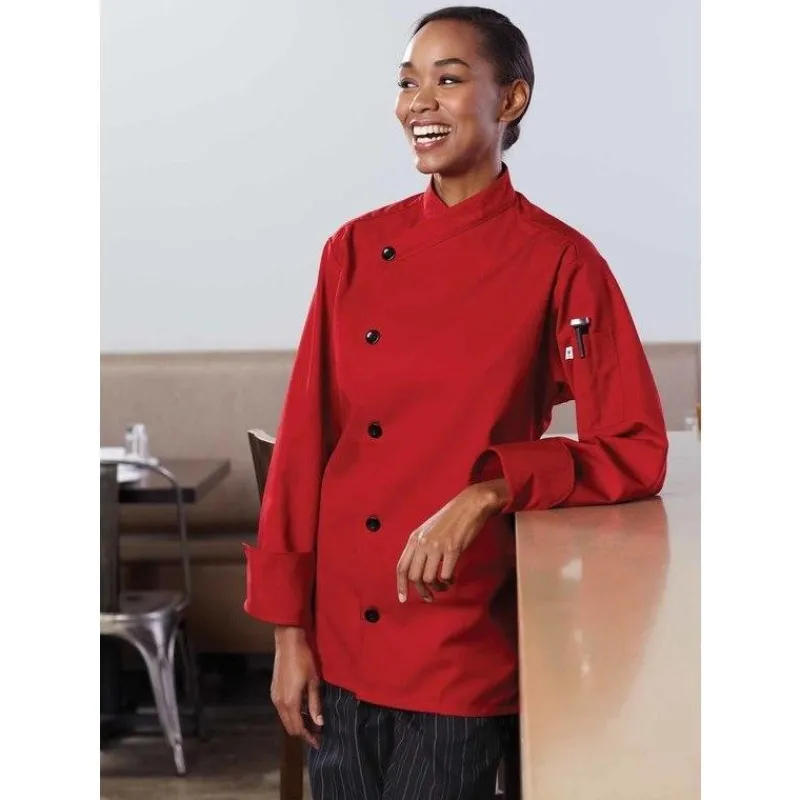 Uncommon Threads Chef Coats*greenTAB Rio 5 Button No Pocket Chef Coat