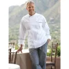Uncommon Threads Chef Coats*San Marco Cotton Cross Over Collar Chef Coat White / Black