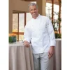 Uncommon Threads Chef Coats*Sienna 12 Cloth Covered Button Chef Coat White