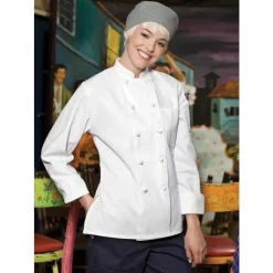 Uncommon Threads Chef Coats*Women's Sedona 10 Knot Button Chef Coat