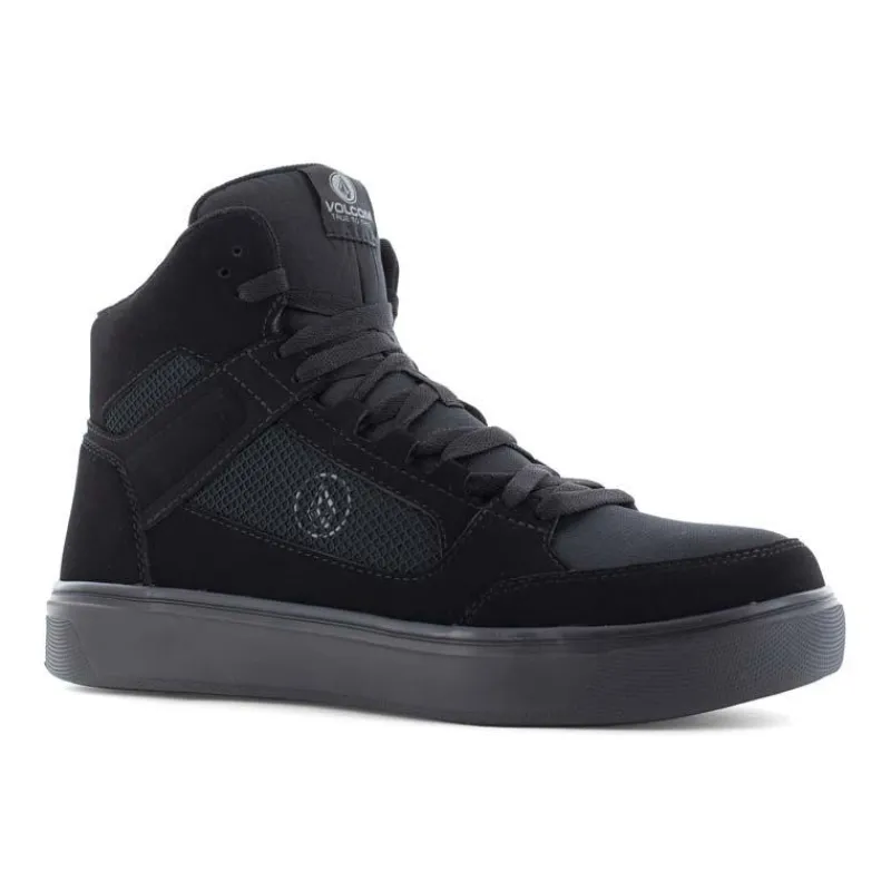 Volcom Non-Slip Shoes | Athletic*Men's Evolve Composite Toe Skate Work Hi Top Black