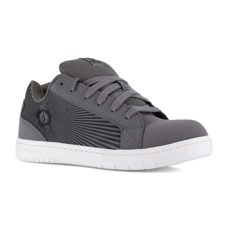 Volcom Non-Slip Shoes | Athletic*Men's Stone Op Art Composite Toe Skate Work Shoe Dark Grey/charcoal