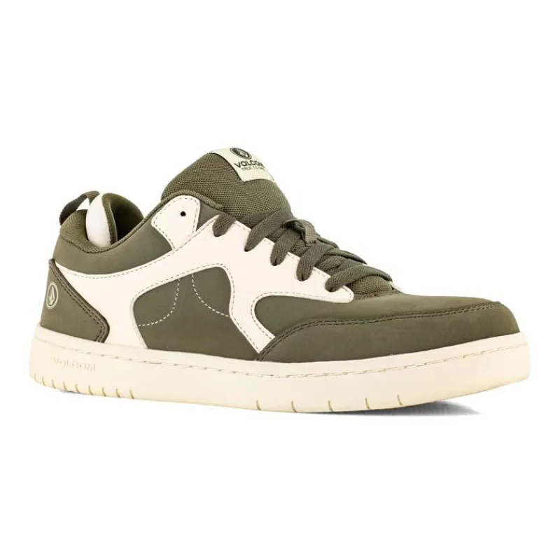 Volcom Non-Slip Shoes | Athletic*Men's Vitals Composite Toe SD Skate Work Shoe Wintermoss/whitecap Grey