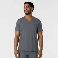 Wink Boundless Scrub Tops*Men's Multi Pocket V-Neck Scrub Top
