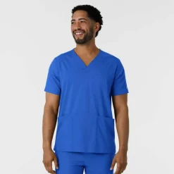 Wink Boundless Scrub Tops*Men's Multi Pocket V-Neck Scrub Top
