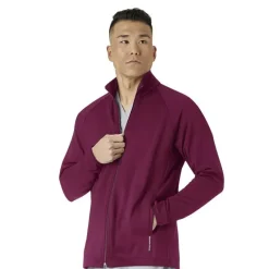 WonderWink Layers Lab Coats & Jackets*Wink Layers Men’s Fleece Full Zip Scrub Jacket